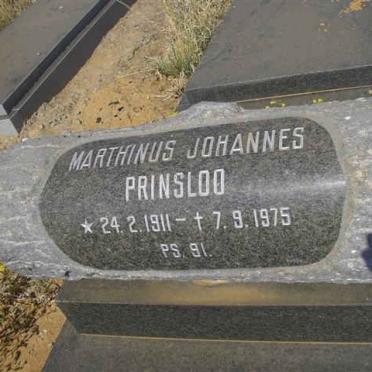 PRINSLOO Marthinus Johannes 1911-1975