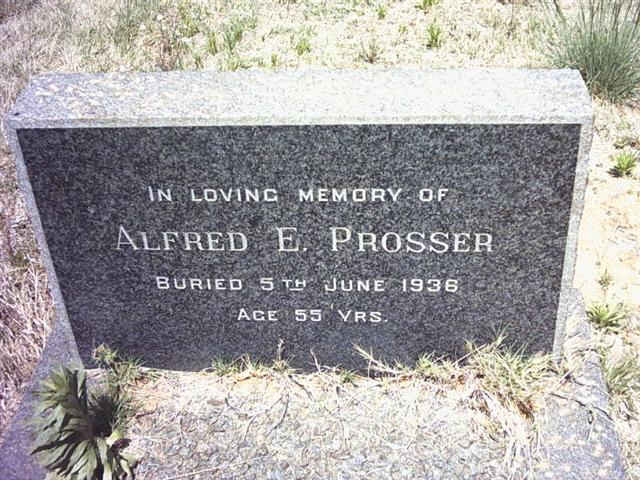 PROSSER Alfred E. -1936
