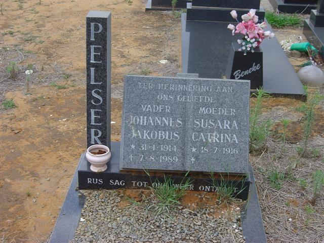 PELSER Johannes Jakobus 1914-1989 &amp; Susara Catrina 1916-