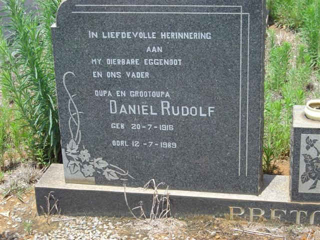 PRETORIUS Daniël Rudolf 1916-1989