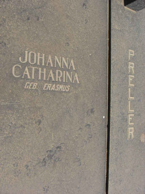 PRELLER Johanna Catharina nee ERASMUS