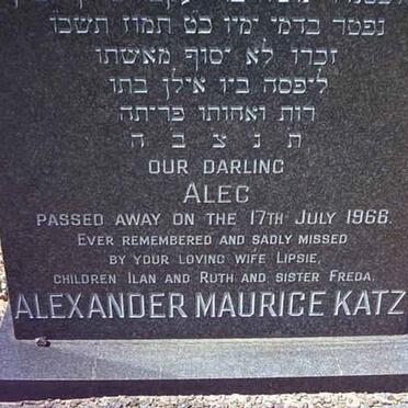 KATZ Alexander Maurice -1966