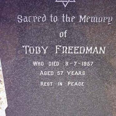 FREEDMAN Toby -1957