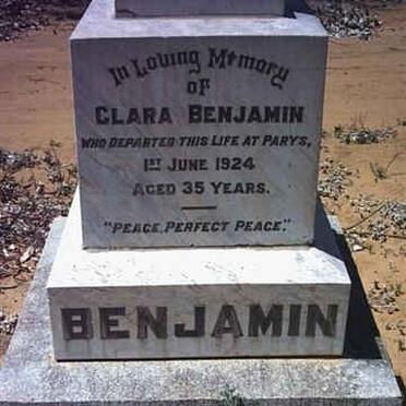 BENJAMIN Clara -1924