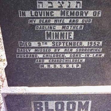 BLOOM Minnie -1952