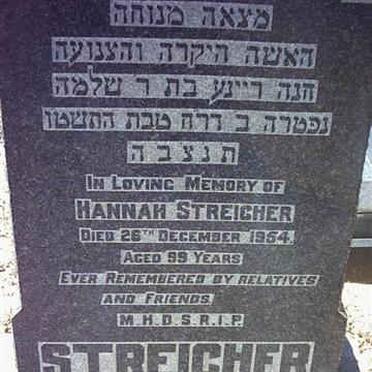 STREICHER Hannah -1954