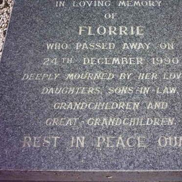 JOFFE Florrie  -1990