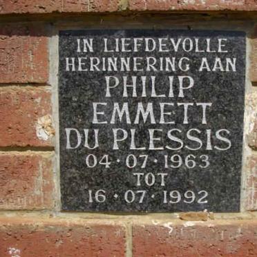PLESSIS Phillip Emmet, du 1963-1992