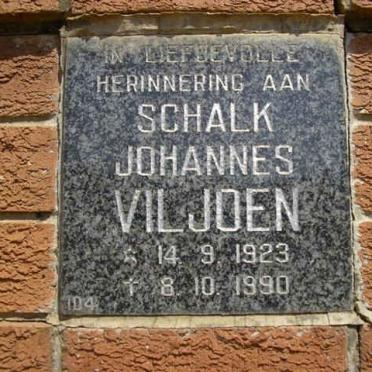 VILJOEN Schalk Johannes 1923-1990