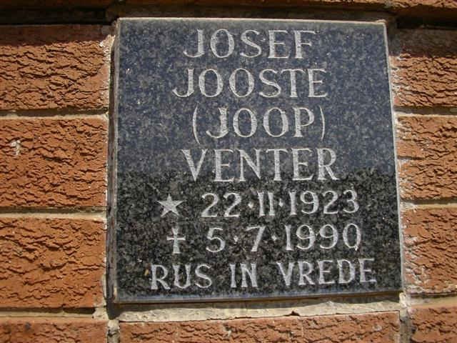 VENTER Josef Jooste 1923-1990