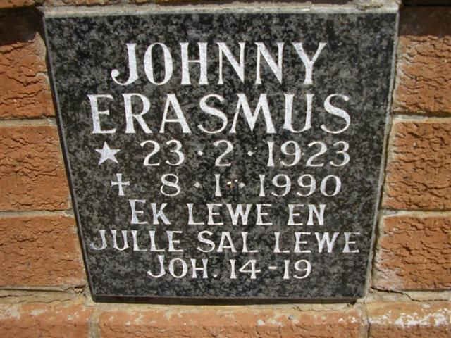 ERASMUS Johnny 1923-1990