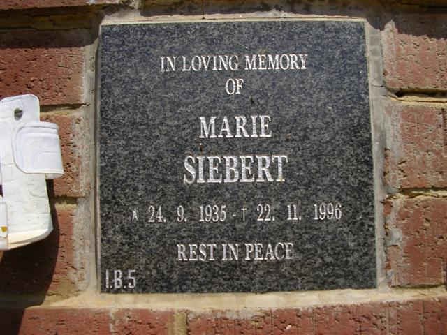 SIEBERT Marie 1935-1996