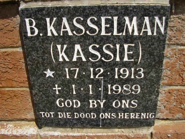 KASSELMAN B. 1913-1989