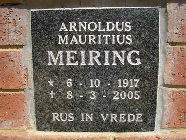 MEIRING Arnoldus Mauritius 1917-2005