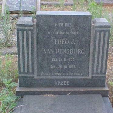 RENSBURG Theo, J. van 1900-1954