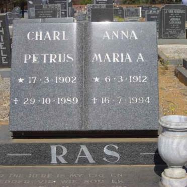 RAS Charl Petrus 1902-1989 &amp; Anna Maria A. 1912-1994
