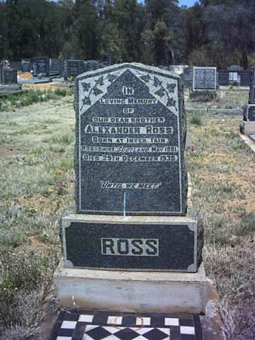 ROSS Alexander 1873-1935