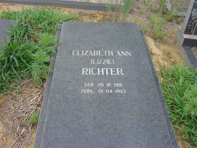 RICHTER Elizabeth Ann 1916-1993
