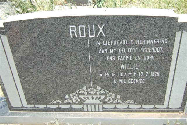 ROUX Willie 1917-1976
