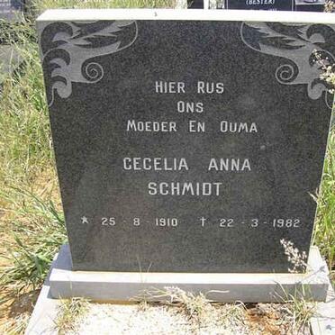 SCHMIDT Cecelia Anna 1910-1982