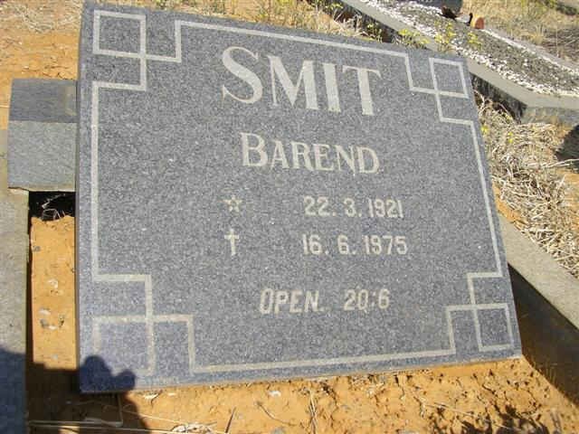 SMIT Barend 1921-1975