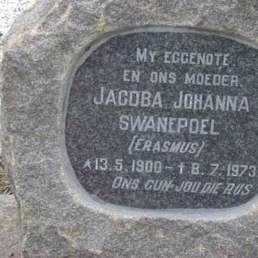 SWANEPOEL Jacoba Johanna nee ERASMUS 1900-1973