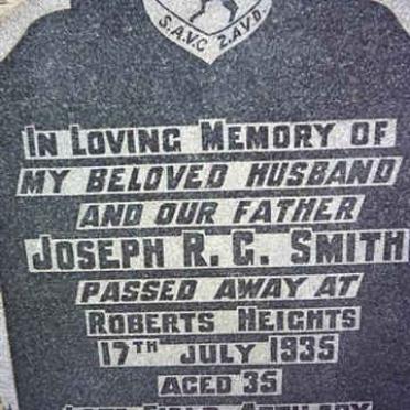 SMITH Joseph R.G. -1935