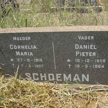 SCHOEMAN Daniel Pieter 1908-1964 &amp; Cornelia Maria 1915-1997