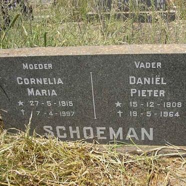 SCHOEMAN Daniel Pieter 1908-1964 &amp; Cornelia Maria 1915-1997