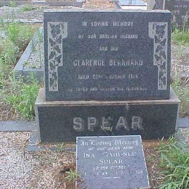 SPEAR Clarence Bernard -1954 &amp; Ina Gardner DIESEL 1894-198?