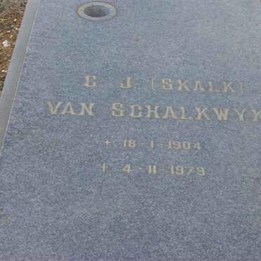 SCHALKWYK G.J., van 1904-1979