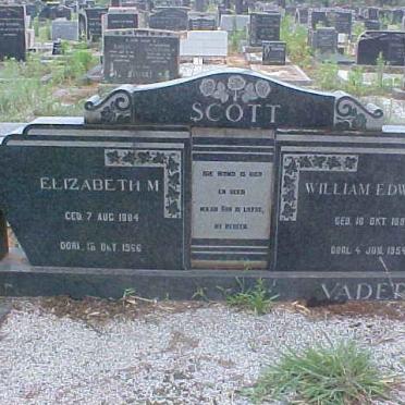 SCOTT William Edward 1882-1954 &amp; Elizabeth M. 1884-1966