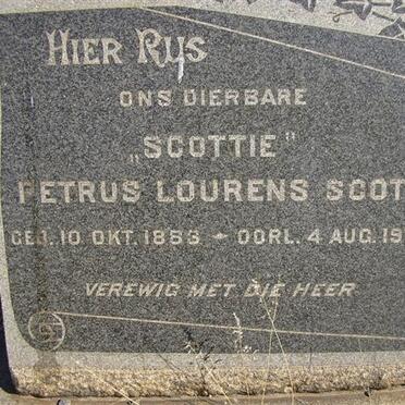 SCOTT Petrus Louwrens 1883-1972
