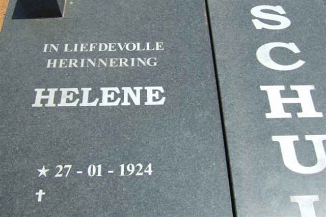 SCHULTZ Helene 1924-