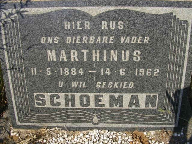 SCHOEMAN Marthinus 1884-1962
