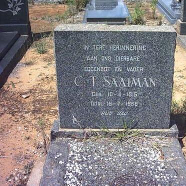 SAAIMAN C.T. 1915-1958