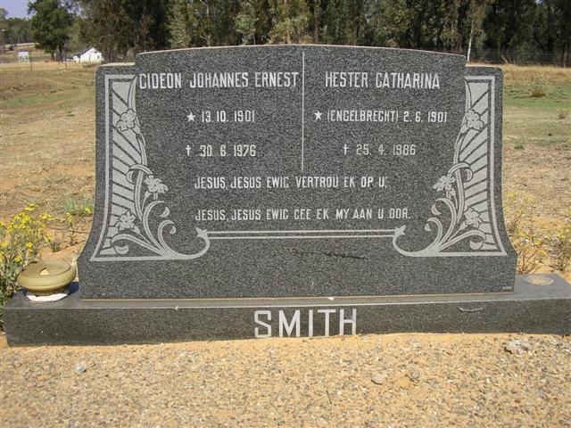 SMITH Gideon Johannes Ernest 1901-1976 &amp; Hester Catharina ENGELBRECHT 1901-1986