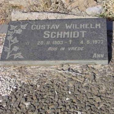 SCHMIDT Gustav Wilhelm 1903-1977