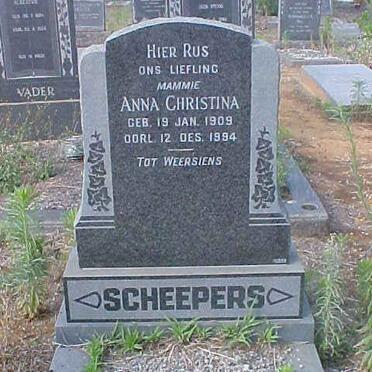 SCHEEPERS Anna Christina 1909-1994