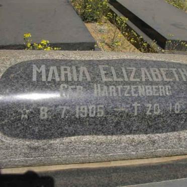 STADEN Maria Elizabeth, van nee HARTZENBERG 1905-1994