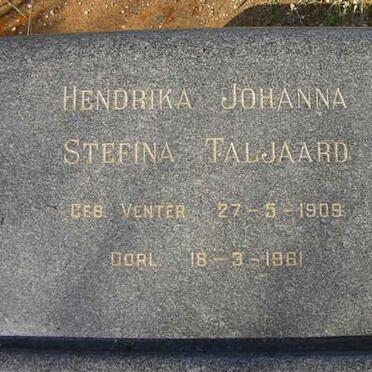 TALJAARD  Hendrika Johanna Stefina nee VENTER 1909-1961
