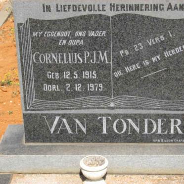 TONDER Cornelius P.J.M., van 1915-1979