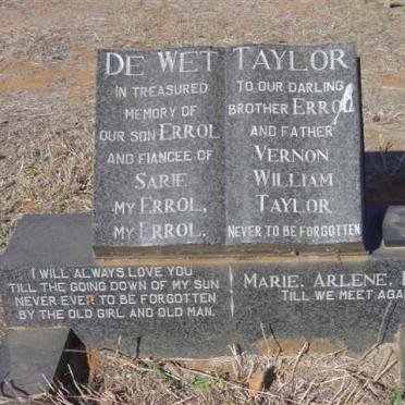 TAYLOR Vernon William :: DE WET Errol