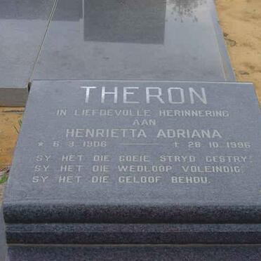 THERON Hendrietta Adriana 1906-1996