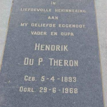 THERON Hendrik Du P. 1893-1968