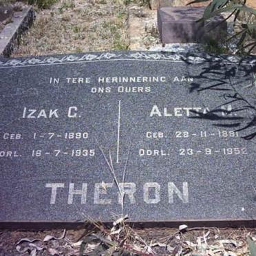 THERON Izak G. 1890-1935 &amp; Aletta M. 1881-1952