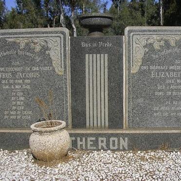 THERON Petrus Jacobus 1891-1948 &amp; Elizabeth Eliza NAUDE 1893-1982