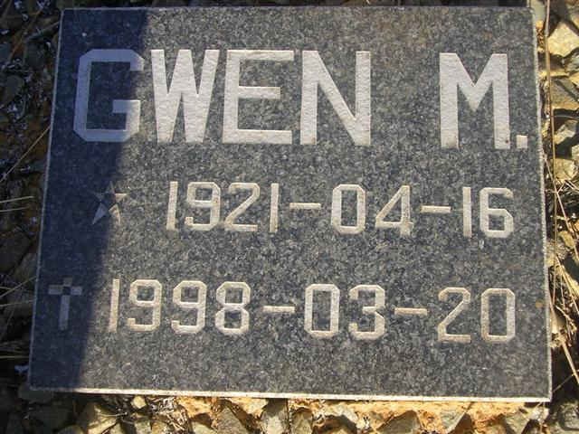 THOMSON Gwen M. 1921-1998