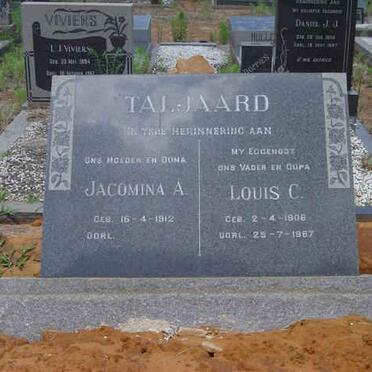 TALJAARD Louis C. 1906-1967 &amp; Jacomina A. 1912-