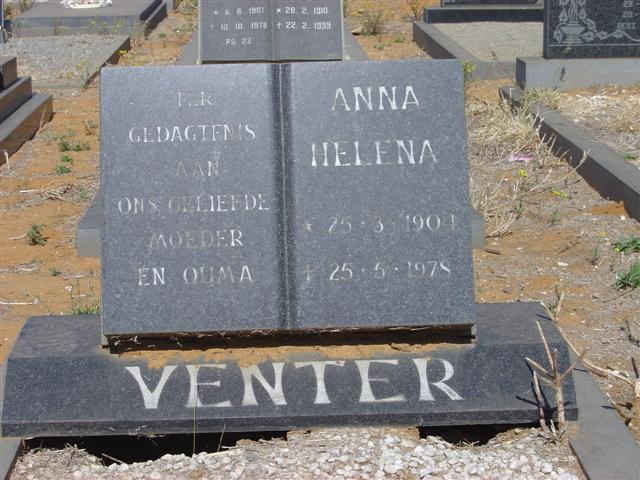 VENTER Anna Helena 1904-1978